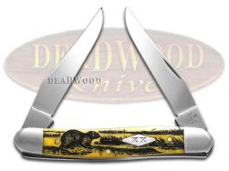 Case xx Knives Muskrat Scene Yellow Bone 12521MRAT Stainless 1/500 Pocket Knife