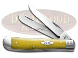 Case xx Knives Mini Trapper Yellow Bone 12524 Stainless Steel 1/500 Pocket Knife