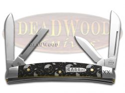 Case XX Knives Small Congress Natural Bone Skulls Stainless 1/500 Pocket Knife