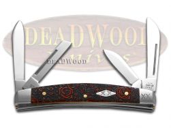 Case XX Knives Small Congress Red Bone Roses Stainless Steel 1/500 Pocket Knife