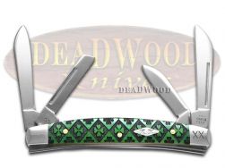 Case XX Knives Small Congress Green Bone Clover Stainless 1/500 Pocket Knife
