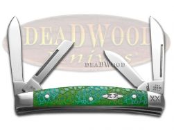 Case xx Knives Small Congress Green Lizard Skin Stainless 1/500 Pocket Knife