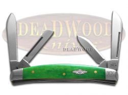 Case XX Knives Small Congress Bright Green Bone Stainless 1/500 Pocket Knife