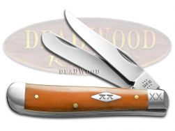 Case xx Knives Mini Trapper Persimmon Orange Bone 1/500 Stainless Pocket Knife