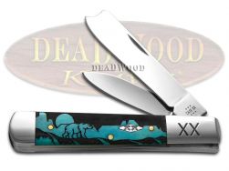 Case xx Knives Razor Jack Grizzly Mountain Blue Bone 1/500 Stainless Knife