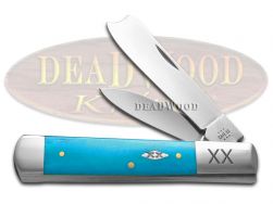 Case xx Knives Razor Jack Caribbean Blue Bone 1/500 Stainless Pocket Knife