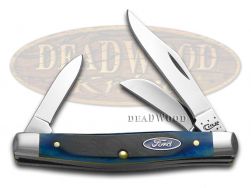Case xx Knives Ford Medium Stockman Blue Bone Stainless Pocket Knife 14305