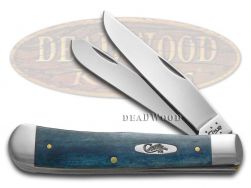 Case xx Smooth Mediterranean Blue Bone Trapper Stainless 20162 Pocket Knife