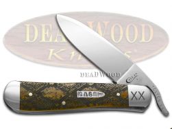 Case xx Russlock Knife Diamondback Rattlesnake Antique Bone 1/500 Pocket Knives