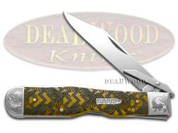 Case xx Cheetah Knife Scrolled Hummingbird Antique Bone 1/200 Pocket Knives