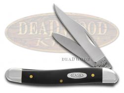 Case xx Knives Medium Jack Black Delrin Handle Stainless Pocket Knife 00220