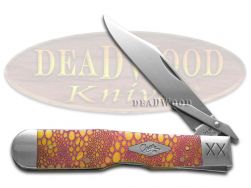 Case xx Cheetah Lizard Skin Yellow Bone 1/500 Stainless Pocket Knife
