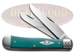 Case xx Smooth Caribbean Blue Bone 23120 Trapper Stainless 1/500 Pocket Knife