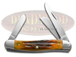 Case xx Knives Med Stockman Sunset Autumn Bone 25221 Carbon Steel Pocket Knife