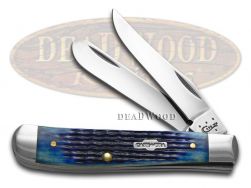Case xx Knives Mini Trapper Rogers Corn Cob Jigged Blue Bone Stainless 02838