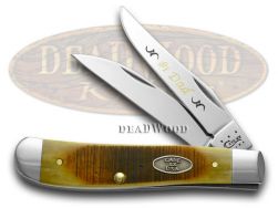 Case xx No. 1 Dad Mini Trapper Knife Sawcut Antique Bone Stainless Pocket Knives