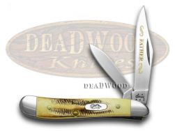 Case xx Father Peanut Knife Genuine 6.5 Bone Stag 1/500 Stainless Pocket Knives