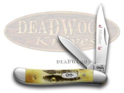 Case xx Knives Mother Peanut Burnt Bone Stag Mom Stainless Pocket Knife 3577 M