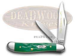 Case xx Father Peanut Knife Rough Green Handle 1/500 Stainless Pocket Knives