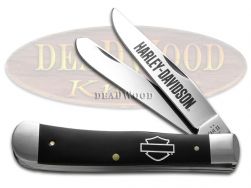Case xx Knives Trapper Black Harley-Davidson 52269 Stainless Pocket Knife
