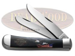 Case xx White & Blue Harley-Davidson Slimline Trapper 52241 Pocket
