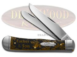 Case XX World's Greatest Son Antique Bone Trapper Stainless Pocket