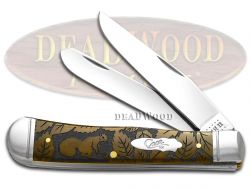 Case xx Trapper Knife Squirrel Wildlife Series Antique Bone 1/500 Pocket Knives