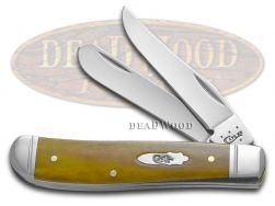 Case xx Knives Mini Trapper Smooth Antique Bone Stainless Pocket Knife 58188
