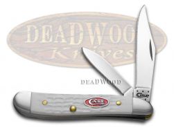 Case xx Knives Sparxx Peanut Jigged White Delrin Stainless Pocket Knife 60188