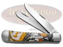 Case xx Knives Trapper Smokey Sunrise Corelon Stainless Pocket Knife 6073SSR