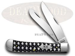 Case xx Trapper Knife Celtic Maze White Delrin 1/500 Stainless Pocket Knives