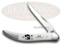 Case xx Toothpick Knife Bass Fever White Delrin 1/500 Stainless Pocket Knives