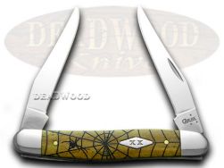 Case xx Muskrat Knife Spider Web Antique Bone 1/500 Stainless Pocket Knives