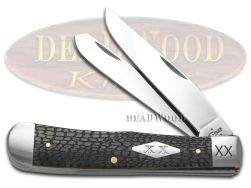 Case xx Alligator Skin Gray Bone 1/500 Trapper Stainless 6703AS Pocket Knife