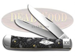 Case xx Knives Trapper Skulls Gray Bone 6703SK Stainless Pocket Knife
