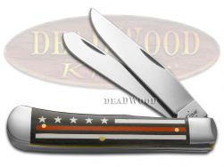Case xx Knives Trapper Red Stripes of Service Flag Stainless Pocket Knife 07310