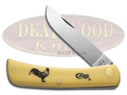 Case xx Knives Rooster Sodbuster Jr Yellow Synthetic Stainless Pocket Knife