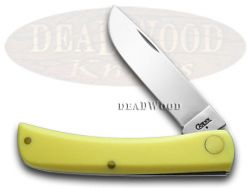 Case xx Knives Sod Buster Jr. Smooth Yellow Delrin Stainless Pocket Knife 80032