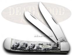 Case xx Knives Elk White Pearl Trapper 1/600 Pocket Knife 6073WP 6073HP-E