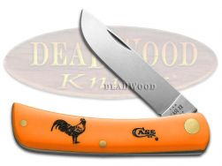 Case xx Knives Rooster Sodbuster Jr Orange Synthetic Stainless Pocket Knife