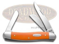Case xx Knives Medium Stockman Smooth Orange Delrin Stainless Pocket Knife 80509