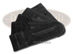 Case xx 5 Small Black Suede Leather Pouch for Pocket Knives 9066