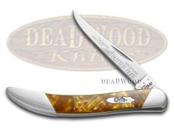 Case xx Toothpick Knife Slant Series Butter Rum Corelon 1/2500 Pocket S910096BR