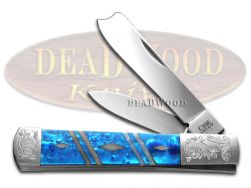 Case xx Razor Jack Diamond Blue Luster White Pearl Corelon 1/500 Pocket Knife