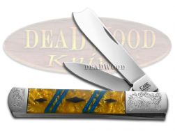 Case xx Razor Jack Diamond Butter Rum Blue Luster Black Pearl 1/500 Pocket Knife