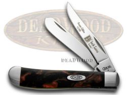 Case xx Knives Mini Trapper Black Lava Genuine Corelon 1/500 Stainless 9207BKL
