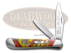 Case xx Knives Peanut Slant Series Fire In The Box 1/2500 Stainless S9220FIB