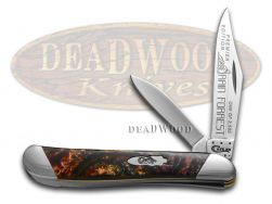 Case xx Knives Peanut Slant Series Rain Forrest Corelon 1/2500 Stainless S9220RF
