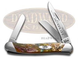 Case xx Medium Stockman Knife Slant Series Abalone Corelon 1/2500 Pocket S9318AB