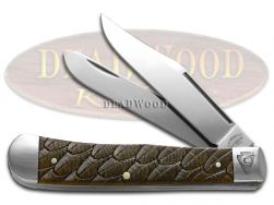Case Knives Cattaraugus Apex Eagle Trapper Antique Bone Stainless Pocket Knife